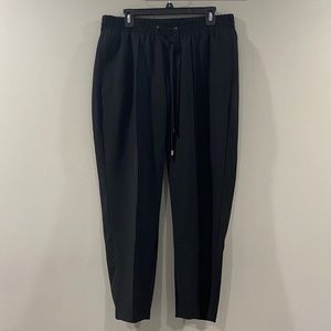 Lane Bryant Black Wide Leg Drawstring Pants 14/16